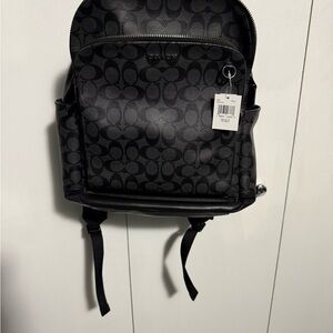 Coach Signature Black Backpack for Men